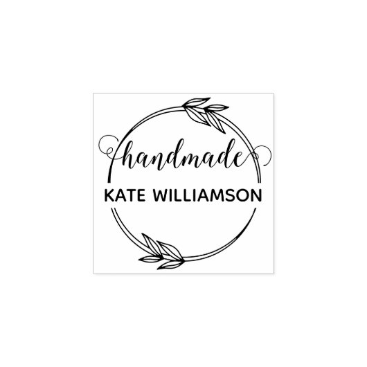 Erstellen Sie Ihren eigenen handgefertigten Namen Gummistempel (Prägung)