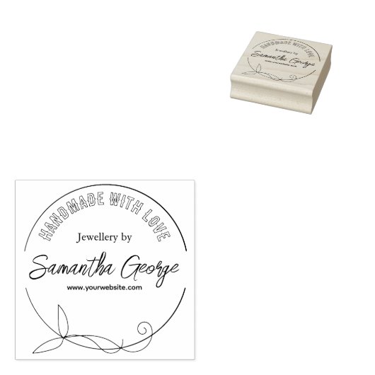 Erstellen Sie Ihren eigenen handgefertigten Namen Gummistempel (Stempel)