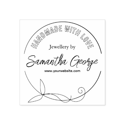 Erstellen Sie Ihren eigenen handgefertigten Namen Gummistempel (Prägung)