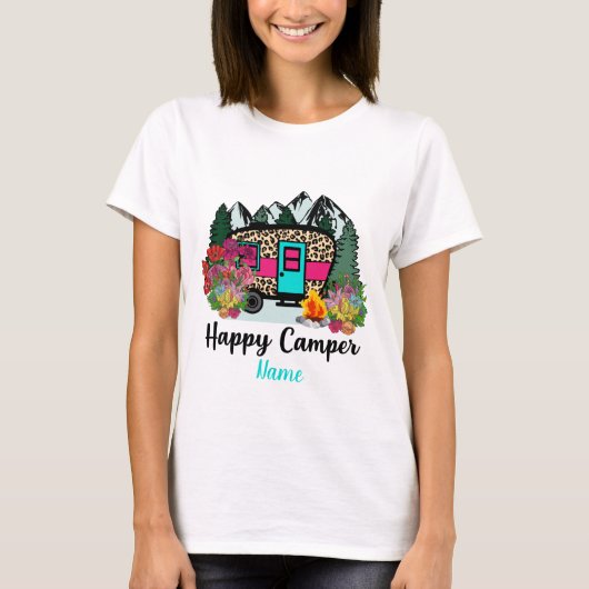 Erstellen Sie Ihren eigenen Happy Camper T-Shirt (Vorderseite)