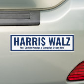Erstellen Sie Ihren eigenen Harris Walz 2024 Autoaufkleber (Auf Auto)