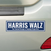 Erstellen Sie Ihren eigenen Harris Walz 2024 Autoaufkleber (Auf Auto)