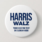 Erstellen Sie Ihren eigenen Harris Walz 2024 Button (Vorderseite)