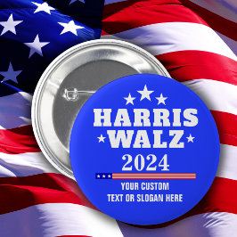 Erstellen Sie Ihren eigenen Harris Walz 2024 Button