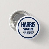 Erstellen Sie Ihren eigenen Harris Walz 2024 Button (Vorne & Hinten)