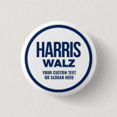Erstellen Sie Ihren eigenen Harris Walz 2024 Button (Vorderseite)