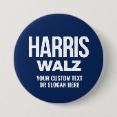 Erstellen Sie Ihren eigenen Harris Walz 2024 Button (Vorderseite)