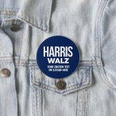 Erstellen Sie Ihren eigenen Harris Walz 2024 Button (Beispiel)