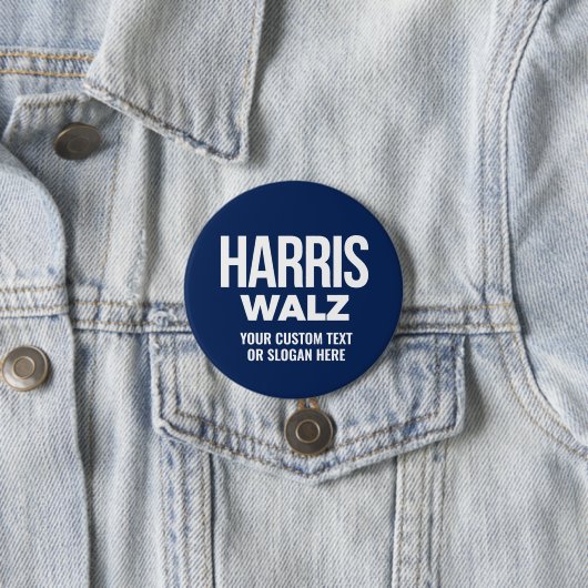 Erstellen Sie Ihren eigenen Harris Walz 2024 Button (Beispiel)