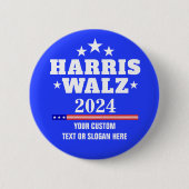 Erstellen Sie Ihren eigenen Harris Walz 2024 Button (Vorderseite)