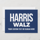 Erstellen Sie Ihren eigenen Harris Walz 2024 Dankeskarte (Vorderseite)