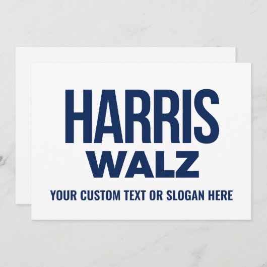 Erstellen Sie Ihren eigenen Harris Walz 2024 Dankeskarte (Vorne/Hinten)