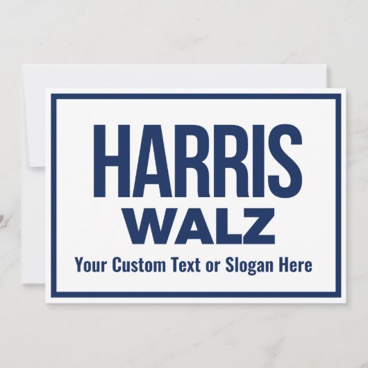 Erstellen Sie Ihren eigenen Harris Walz 2024 Einladung (Vorderseite)