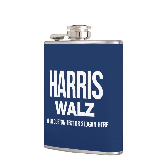 Erstellen Sie Ihren eigenen Harris Walz 2024 Flachmann (Links)