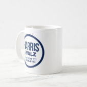 Erstellen Sie Ihren eigenen Harris Walz 2024 Kaffeetasse (Vorderseite Links)