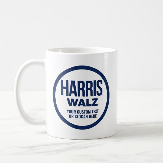Erstellen Sie Ihren eigenen Harris Walz 2024 Kaffeetasse (Links)