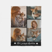 Erstellen Sie Ihren eigenen Haustier Hund 4 Foto C Fleecedecke (Vorderseite)