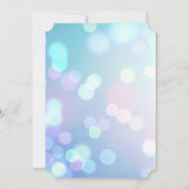 Erstellen Sie Ihren eigenen hellen Bokeh-Hintergru Einladung (Rückseite)