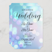 Erstellen Sie Ihren eigenen hellen Bokeh-Hintergru Einladung (Vorne/Hinten)