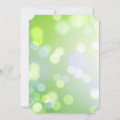 Erstellen Sie Ihren eigenen hellen Bokeh-Hintergru Einladung (Rückseite)