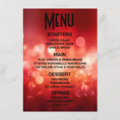 Erstellen Sie Ihren eigenen hellen Red Bokeh Menükarte (Vorderseite)