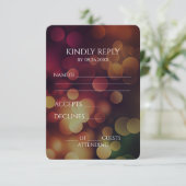 Erstellen Sie Ihren eigenen Herbst Red Bokeh RSVP Karte (Stehend Vorderseite)