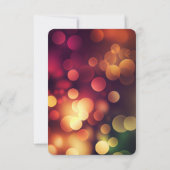 Erstellen Sie Ihren eigenen Herbst Red Bokeh RSVP Karte (Rückseite)