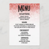 Erstellen Sie Ihren eigenen heruntergekommenen rot Menükarte (Vorderseite)