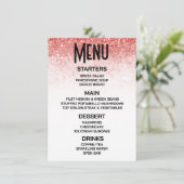 Erstellen Sie Ihren eigenen heruntergekommenen rot Menükarte (Stehend Vorderseite)