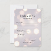 Erstellen Sie Ihren eigenen Hexagon-Bokeh-Hintergr RSVP Karte (Vorderseite)