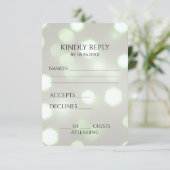 Erstellen Sie Ihren eigenen Hexagon-Bokeh-Hintergr RSVP Karte (Stehend Vorderseite)