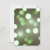 Erstellen Sie Ihren eigenen Hexagon-Bokeh-Hintergr RSVP Karte (Rückseite)