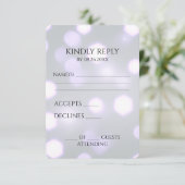 Erstellen Sie Ihren eigenen Hexagon-Bokeh-Hintergr RSVP Karte (Stehend Vorderseite)