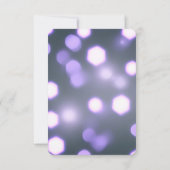 Erstellen Sie Ihren eigenen Hexagon-Bokeh-Hintergr RSVP Karte (Rückseite)