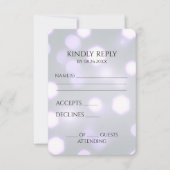 Erstellen Sie Ihren eigenen Hexagon-Bokeh-Hintergr RSVP Karte (Vorderseite)