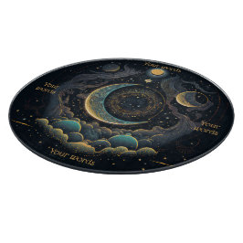 Erstellen Sie Ihren eigenen Himmelsmond und Wolken Schneidebrett