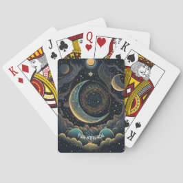 Erstellen Sie Ihren eigenen Himmelsmond und Wolken Spielkarten