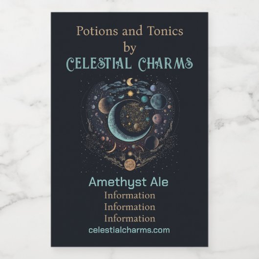 Erstellen Sie Ihren eigenen Himmelszweig Weinetikett (Einzelnes Label)