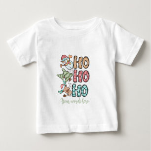 Erstellen Sie Ihren eigenen Ho Ho Ho Rentierbaum & Baby T-shirt