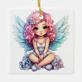 Erstellen Sie Ihren eigenen Hübschen Pink & Blue W Keramikornament