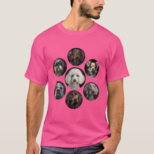 Erstellen Sie Ihren eigenen Hund 7 Foto T - Shirt (Vorderseite)