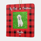 Erstellen Sie Ihren eigenen Hund Fotos 1. Weihnach Keramikornament (Links)