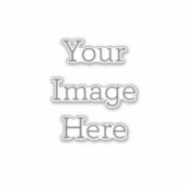 Groß 20,3 cm x 20,3 cm Individuell geschnittene Vinylaufkleber (Vorderseite)