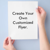 Erstellen Sie Ihren eigenen individuellen Flyer. Flyer (Hand)
