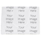 Erstellen Sie Ihren eigenen, individuellen Geschen Große Geschenktüte (Vorderseite)