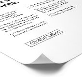 Erstellen Sie Ihren eigenen, individuellen Song Poster (Ecke)