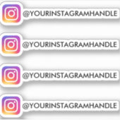 Erstellen Sie Ihren eigenen Instagram Social Media Aufkleber (Vorderseite)