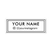 Erstellen Sie Ihren eigenen Instagramm-Kontakt und Permastempel (Design)