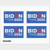 Erstellen Sie Ihren eigenen Joe Biden 2024 Rechteckiger Aufkleber (Blatt)