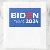 Erstellen Sie Ihren eigenen Joe Biden 2024 Rechteckiger Aufkleber (Tasche)